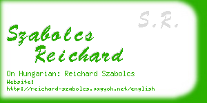 szabolcs reichard business card